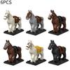 Horse Figure War Minifigures Building Block Model Desktop Decor Children Gift