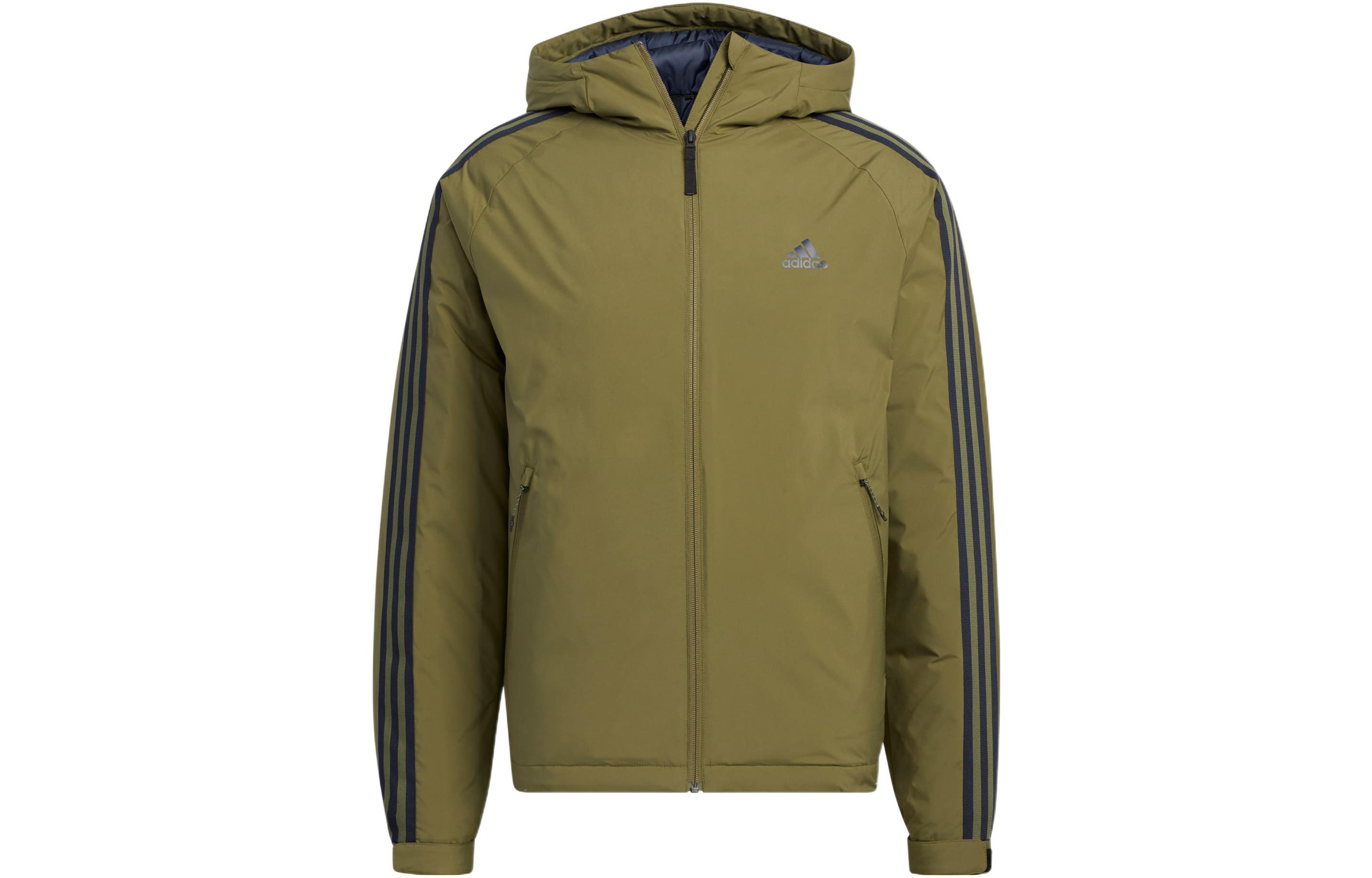 Adidas 3 Stripes Down Jacket Men s Green HN2120 S