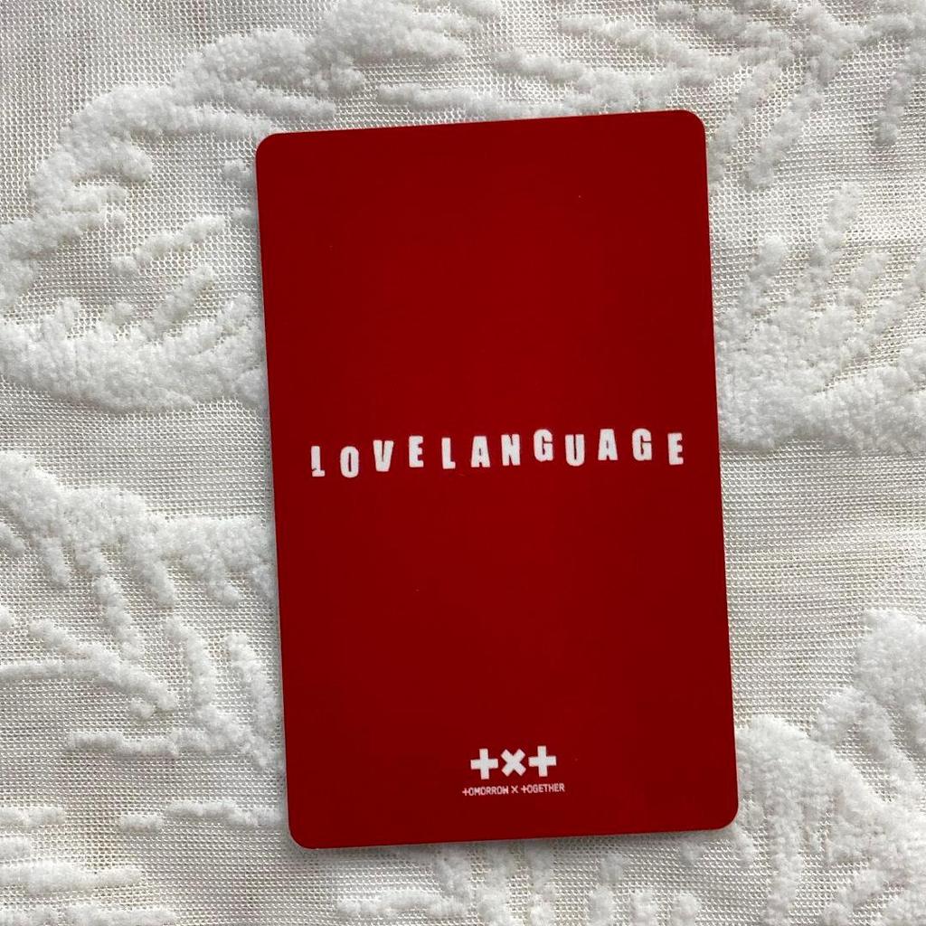 [USED] TXT Beomgyu Line Music Love Language Trading Card (1 Piece)