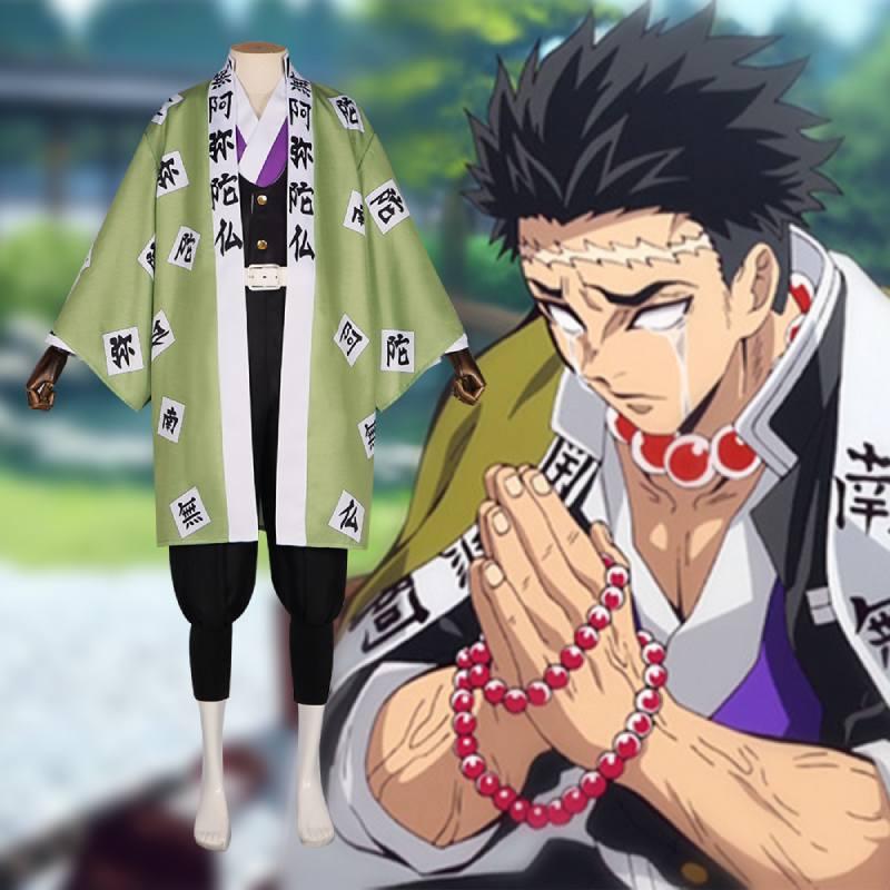 Himejima Demon Slayer Gyoumei Cosplay Costume Anime Halloween Outfit Polyester