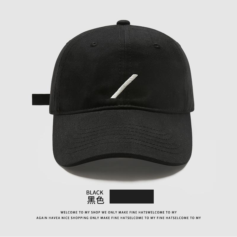 Casual embroidery slash baseball cap children's spring new versatile face cap simple sun hat