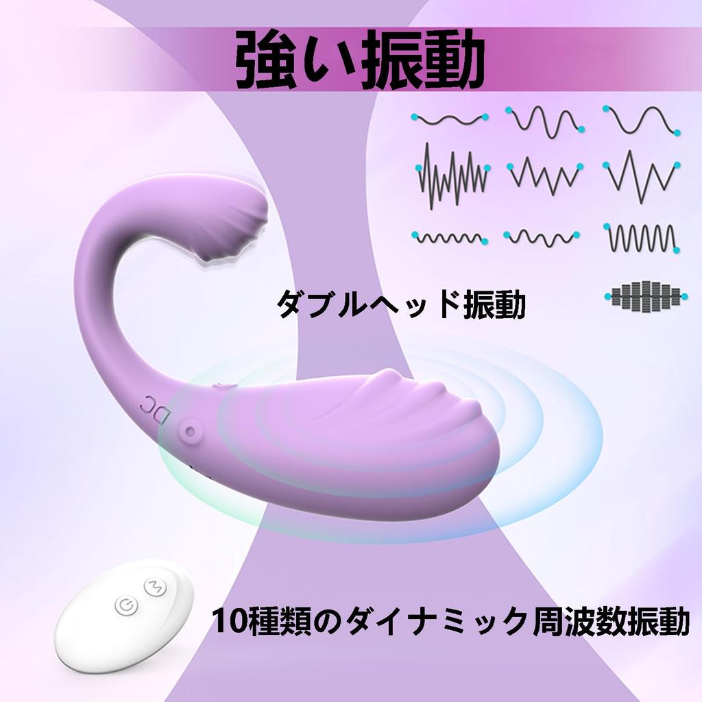 Remote Control Vibrator Rotor Innovative Design with Double Head Vibration Remote Rotor Wireless Remote Control to Control 10 Types of Dynamic