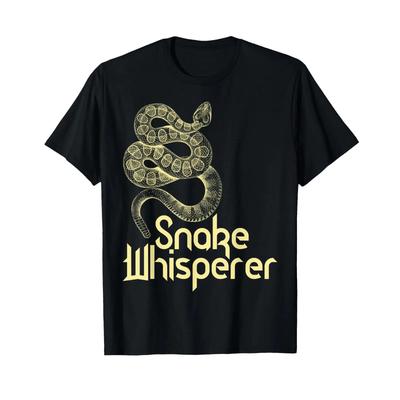 Snake Whisperer T Shirt Vintage Designer Clothes Soft Slightly Streetwear Casual Breathable Comfortable Unisex