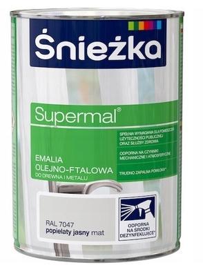 Śnieżka Supermal Popielaty Jasny Mat 7047 0.8L
