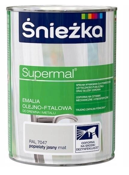 Śnieżka Supermal Popielaty Jasny Mat 7047 0.8L