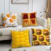 French food fries eggs cushion cover Decoration Room Shop Car Best Home Office Coffee Pillow Sofa Printing Nordic Simplicity Hit
