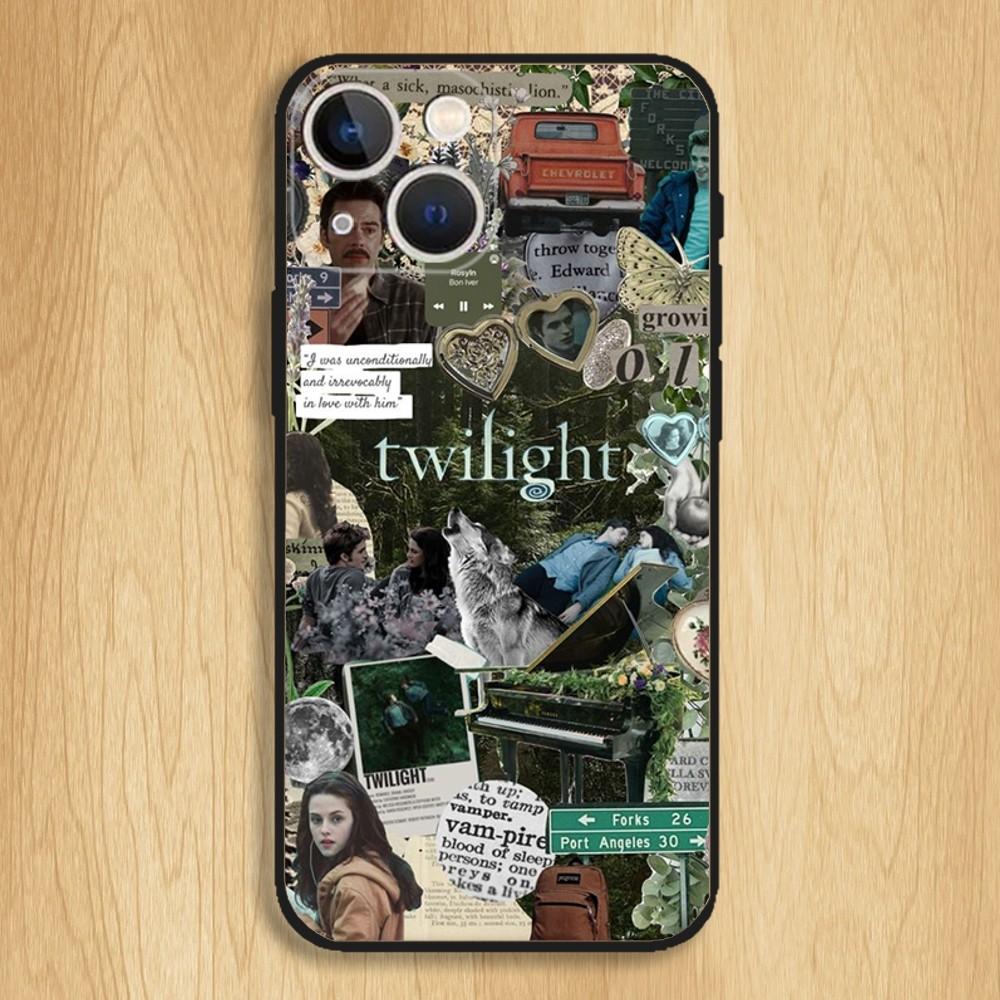 Twilight TV Series Phone Case For iPhone15,14,13,12,11,Pro,Max,Plus,Mini,X,XS,XR,8,7,6,S,Plus,SE Soft Black Case