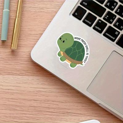 Schildkröten-Aufkleber, Niedlicher Schildkröten-Aufkleber, Langlebig für Laptop, Auto, Gepäck, Skateboard & mehr - Perfekt für Jugendliche, Erwachsene, Kreative Dekoration & zum Verschenken