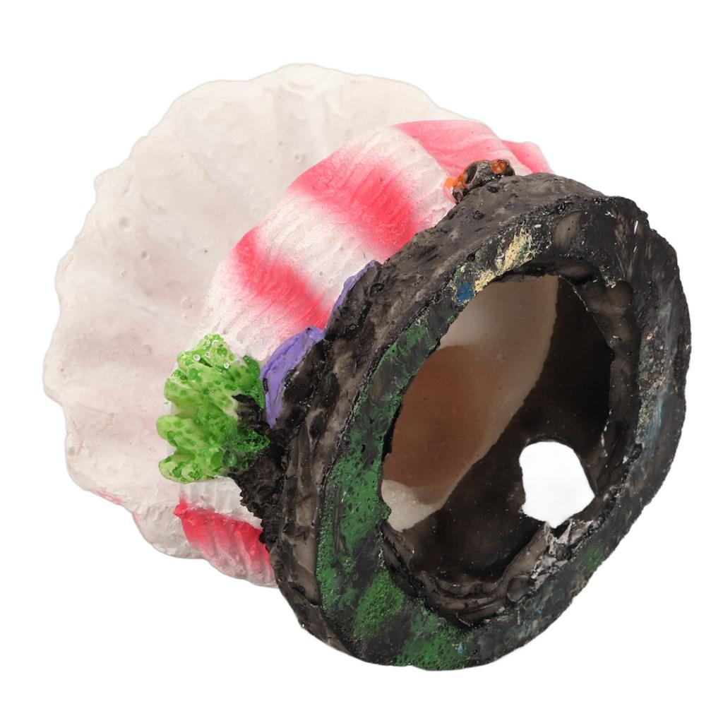 Aquarium Bubbler Decoration Simulation Artificial Resin Fish Ornament with Bubble Stones