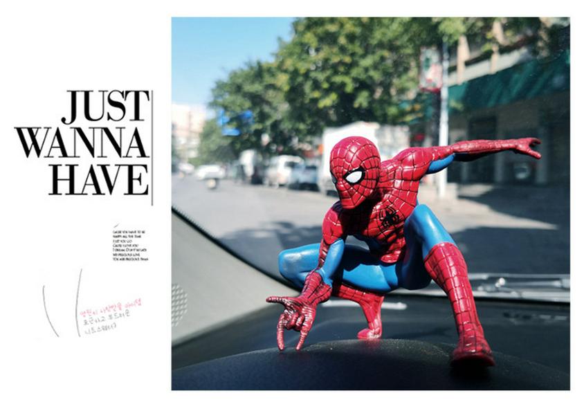 Classic Spider-Man Cake & Car Decoration - Spider Boy Birthday Gift & Car Interior Ornament
