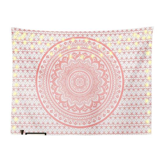 Böhmische Wandteppich, Wandbehang Teppich, Indischer Kreis Muster Teppich für Studentenwohnheim Schlafzimmer Wohnzimmer Wandkunst Fotografie Hintergrund