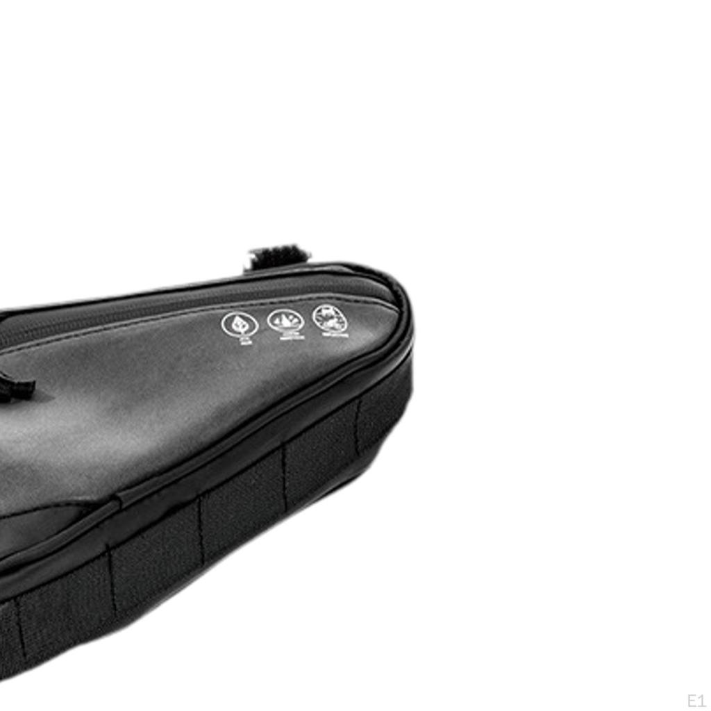 Bicycle Triangle Bag Storage Reflective Tool Accessories Pouch under Seat Strap on for Road