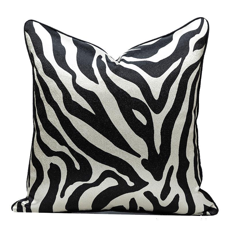 Zebra Stripe High-Precision Sofa Cushion Cover - Custom Soft Decorative Home Decor Pillow Cover