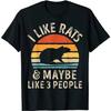 Funny Best Rat Dad Ever T Shirts Cotton Streetwear Short Sleeve Mouse Lover Birthday Gifts Japanese Anime Retro Animals Tshirt