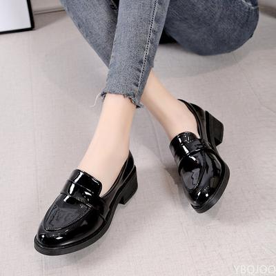 Simple Patent Leather Loafer Shoes for Women 2024 Spring Autumn Slip On Flats Woman Solid Color Soft Sole Casual Shoes