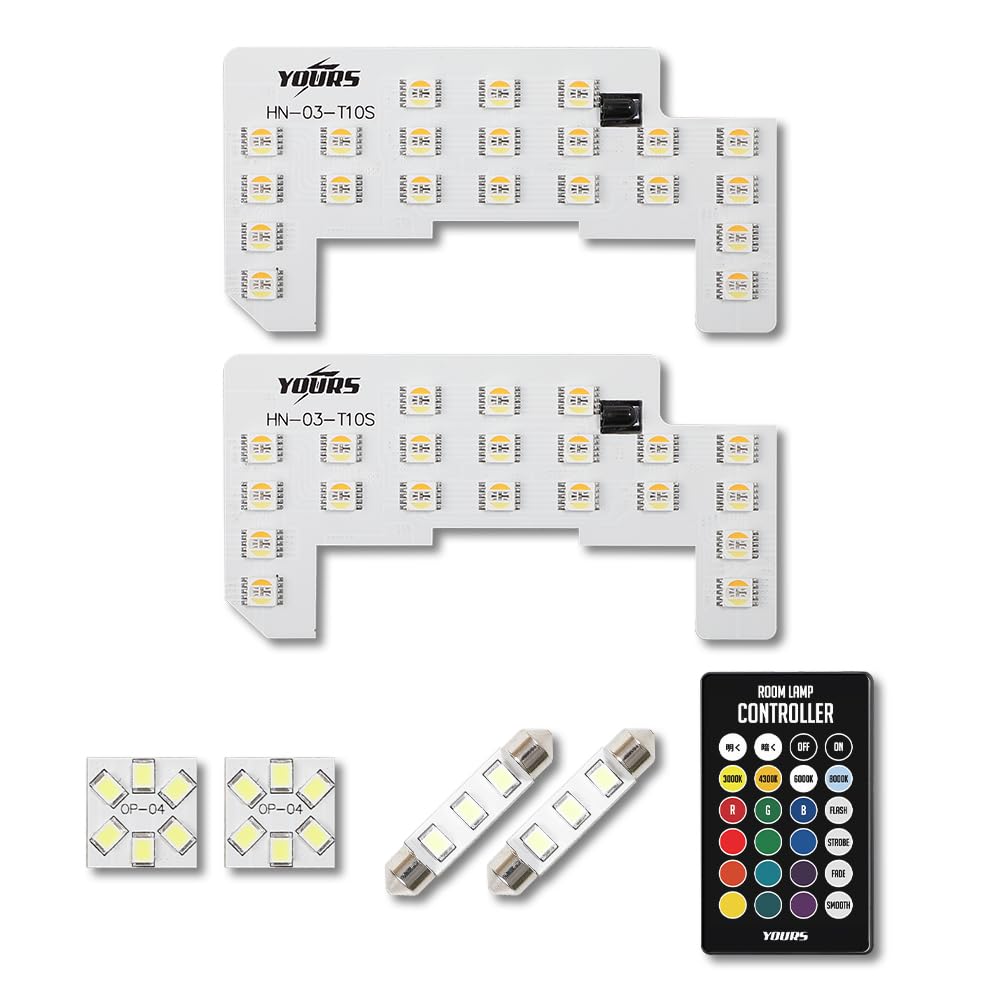 

YOURS Step Wagon Minor Change RGB Room Lamp Honda SPADA AIR PREMIUM LINE Specially Designed Interior Light Brightness Adjustment Special Tool Included белый