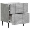 Nightstand Concrete Gray 43 x 34.5 x 49.5 cm Particleboard