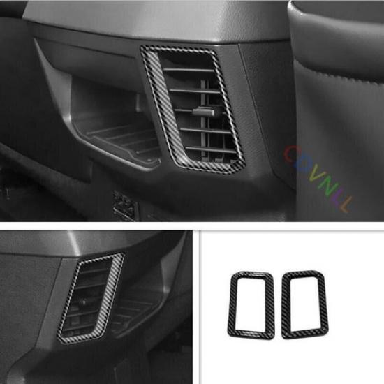 ABS Carbon Fiber Car Rear Air Vent Outlet Cover Trim for Toyota Tundra 2022-2024