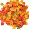 100Pcs 8cm Artificial Maple Leaf Party Scene DIY Simulation Plant Leaves Wedding Decoration Multicolor Autumn Leaves Decoration