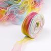 10 Yards Length Organza Ribbon Gradient Colored Lace Ribbon Ribbons Satin Ribbon  Bow Material