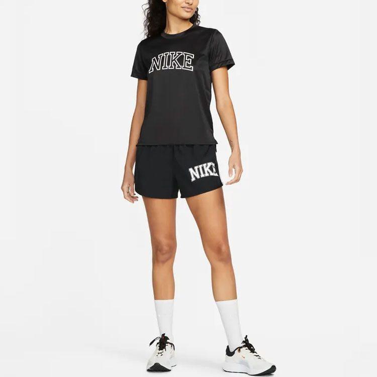 Nike Dri Fit T Shirts Women's Black Crew Neck Moderate DQ6372-010