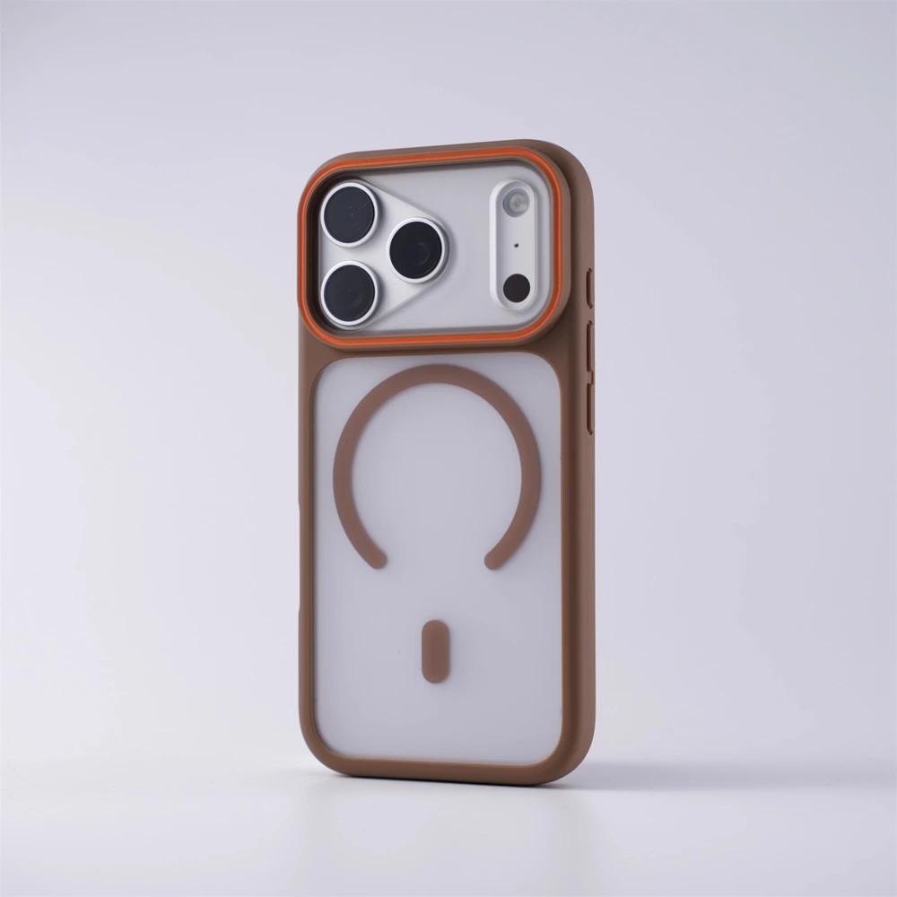 New Matte Translucent Magnetic Case for iPhone 17 Pro Max Air for Magsafe Wireless Charging Slim Matte PC Armor Shockproof Cover