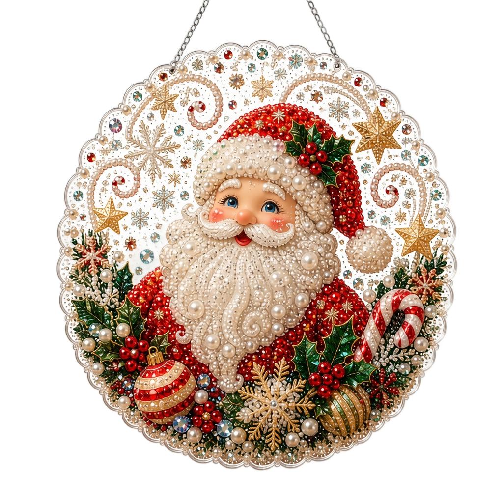 Christmas Hanging Decoration Set, 2D Flat Design, Inch Wall Decor