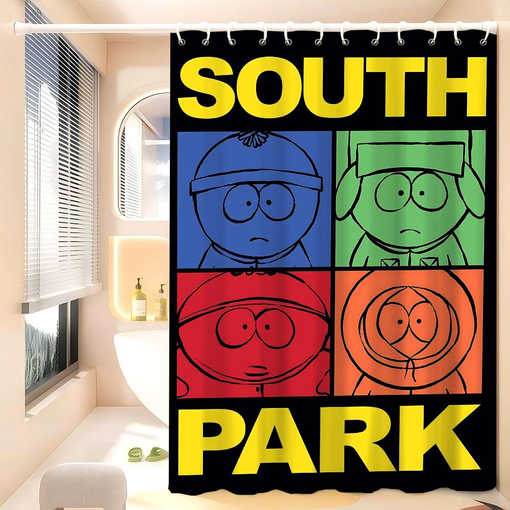 Kenny McCormick Shower Curtains 180cm Polyester Modern Style Bathroom Curtain With Hooks Waterproof Funny Shower Curtain