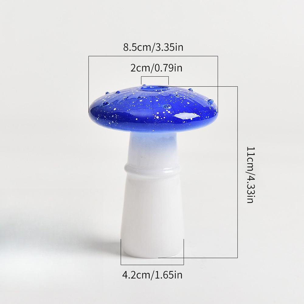 Mushroom Home Glass Vases Interior Decor Mini Desktop Flower Vases for Small Bouquets Room Decorations Home Tabletop Decor Gifts