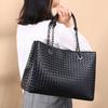 Trendy new first-layer sheepskin women's bag women's shoulder bag large-capacity fashion woven versatile light luxury