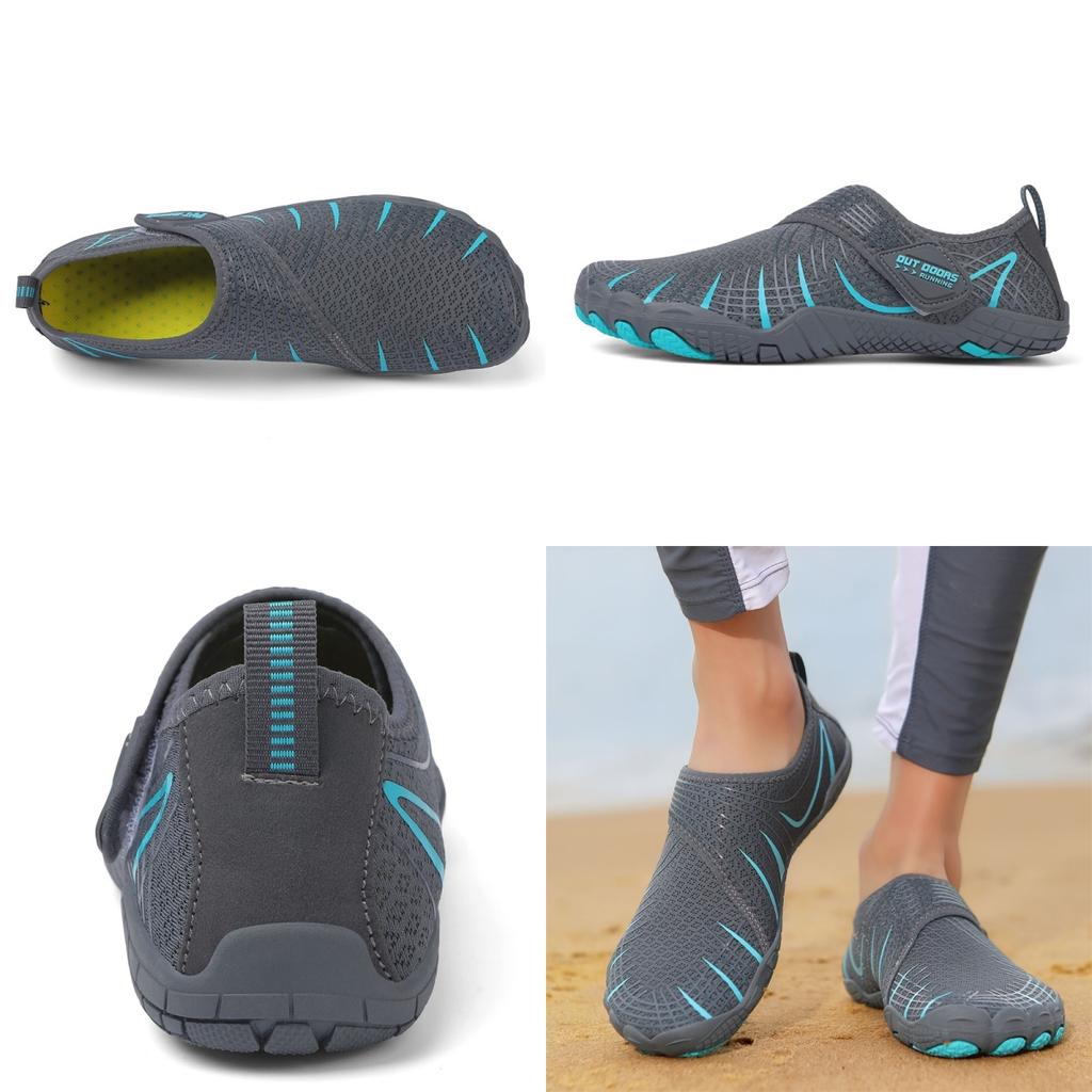 Scarpe da Acqua Antiscivolo Unisex Traspiranti Suola Morbida Scarpa da Wading Asciugatura Rapida Leggere Calzature da Acqua per Immersioni Canyoning Pesca
