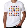 Nautical Flags Tshirt Trendy Pattern Tshirt For Unisex