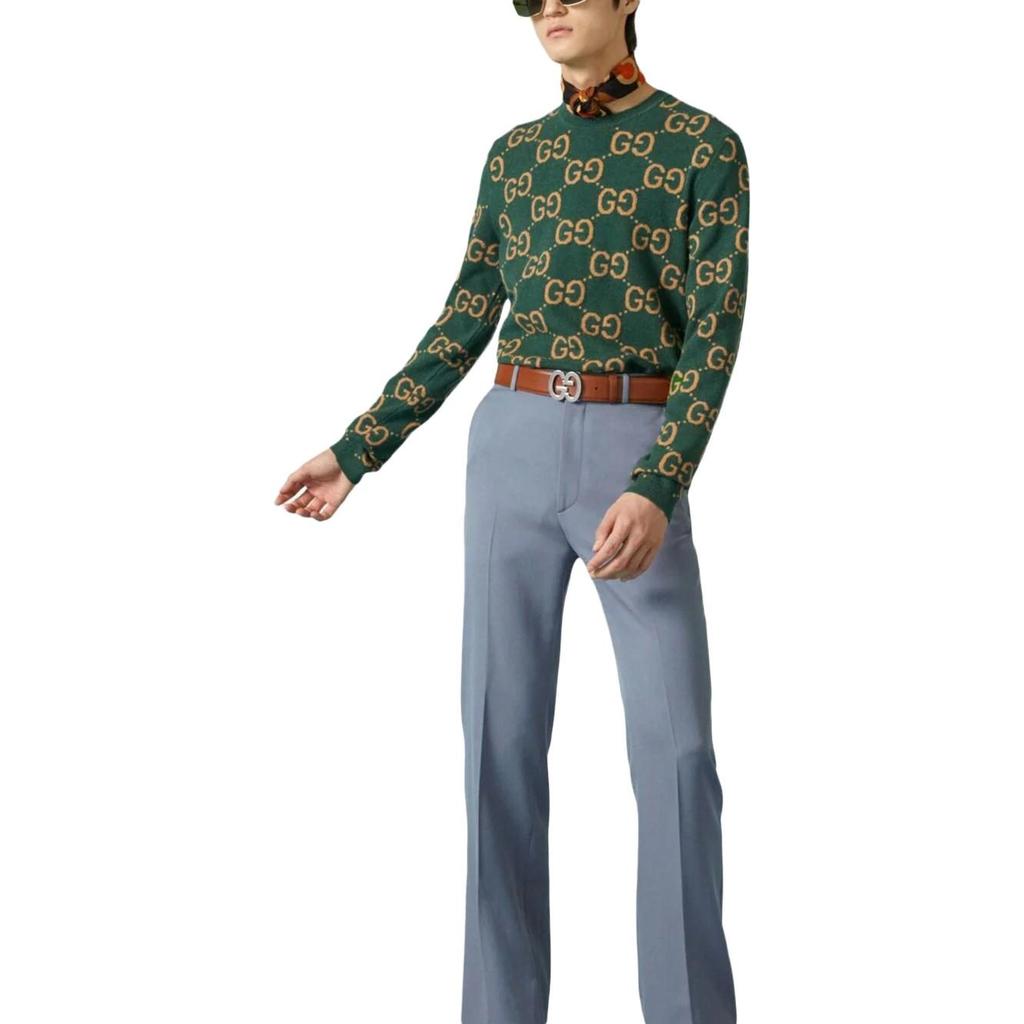 GUCCI Gg Monogram Crewneck Knitted Jumper 692900-XKCC5-3235
