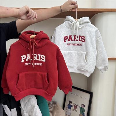 Felpa con cappuccio per bambini, in pile, per autunno e inverno, per ragazzi e ragazze, abbigliamento per bambini