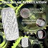 Male Masturbator Cup Penis Sleeve Stimulation Cock Training Vagina Sleeve Spiral Textured Tunnel  Pocket Pussy Sex Toys for Men