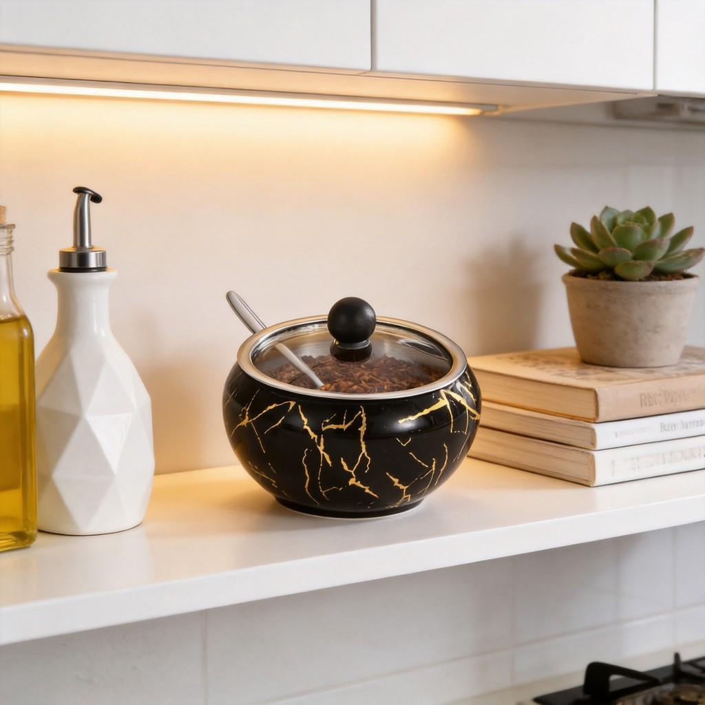 Modern Stainless Steel Hexagon Salt And Pepper Shaker Set For Kitchen Storage And Gift Use