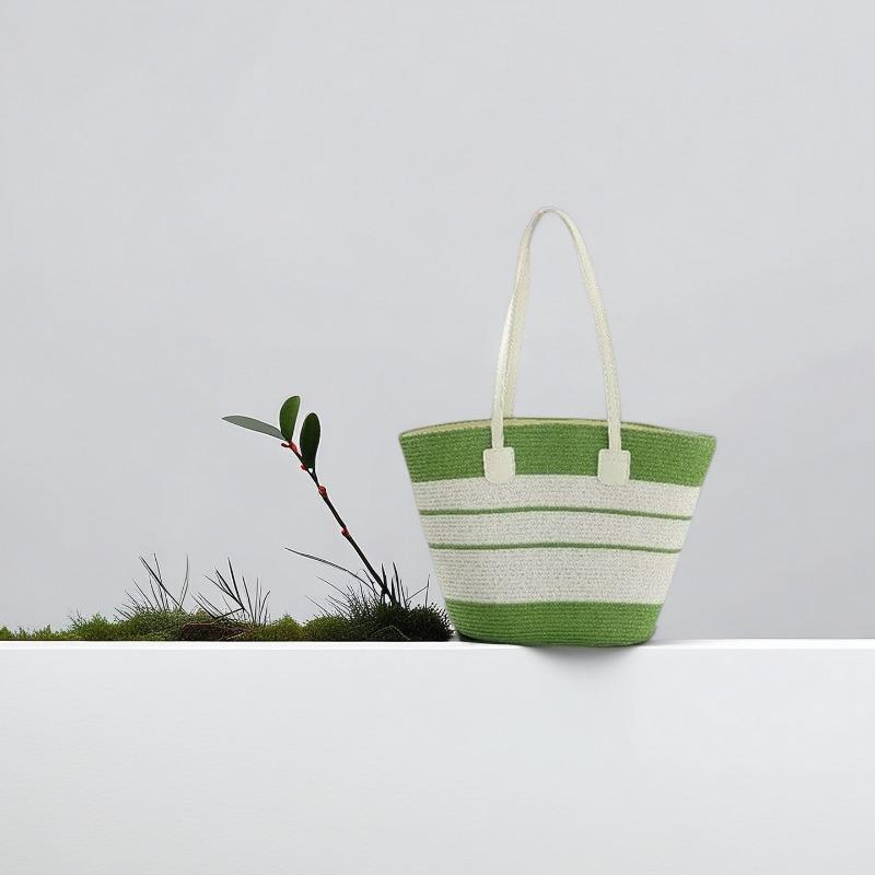 Strohtasche Damen Sommerwind neu Strand Meerseite Outdoor Urlaub Großraum Schultertasche