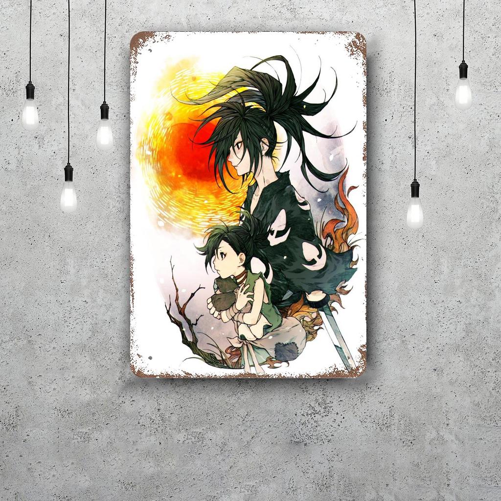 hyakkimaru anime Vintage Metal Tin Signs Posters Decor Retro Metal Plaque Wall Art Decor for Garage Bar