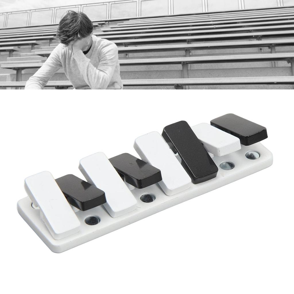 Piano Key Haptic Clicker Toy Zinc Alloy Adult Portable ADHD Slider Anxiety Stress Relief Toy