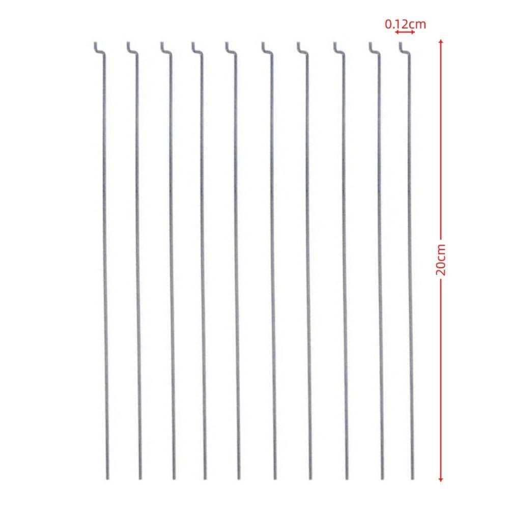 20pcs Z-type Steering Gear Lever Dia 1.2mm Servo Lever Reusable Pull Rod