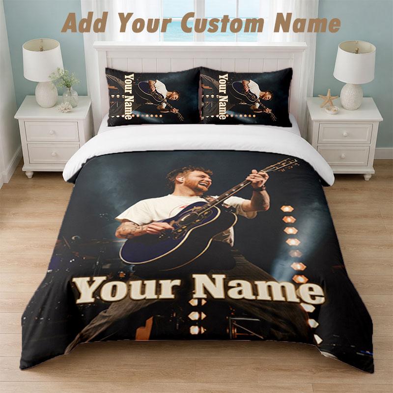Bedding Set 1 Duvet Cover 2 Pillowcases Alex Warren Print Soft Bed Linen Bedroom Decor