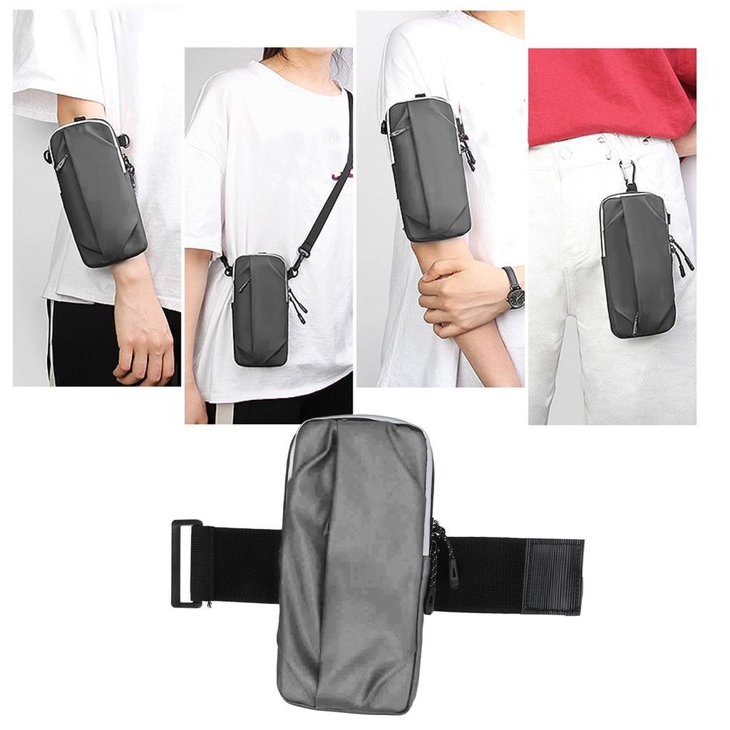 Outdoor Sport Fitness Running Arm Bag Running Mobile Phone Arm Bag Waterproof PU Fitness Armband