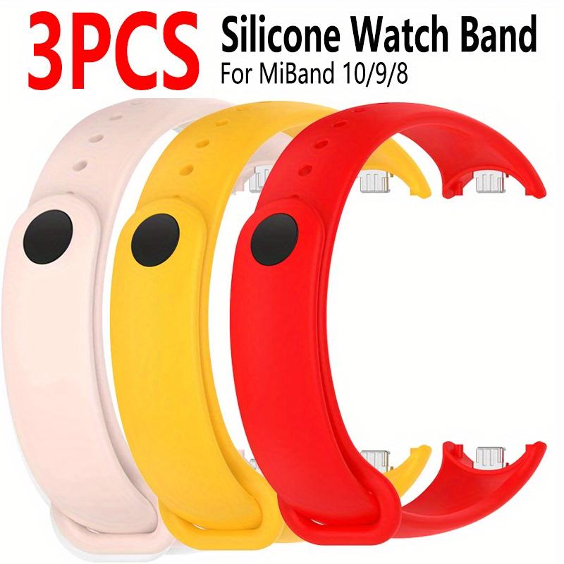 Watch Band for Xiaomi Mi Band 10 9 8 Wristband Silicone Bracelet Wrist Straps Correa for Mi Band10 Smartwatch Accessories