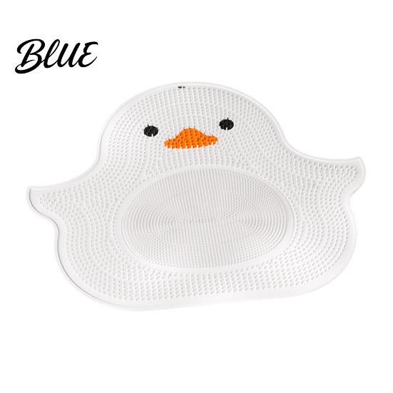 Health Feet Care Silicone Safe Little Yellow Rub Mat Tool Foot Duck Design Anti-Slip Suction