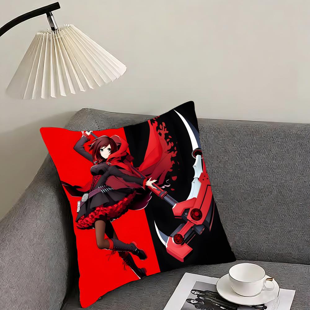 RWBY Cushion Cover Reversible Plush Pillow Cover – For Car, Sofa, Bedroom, Perfect As a Gift.