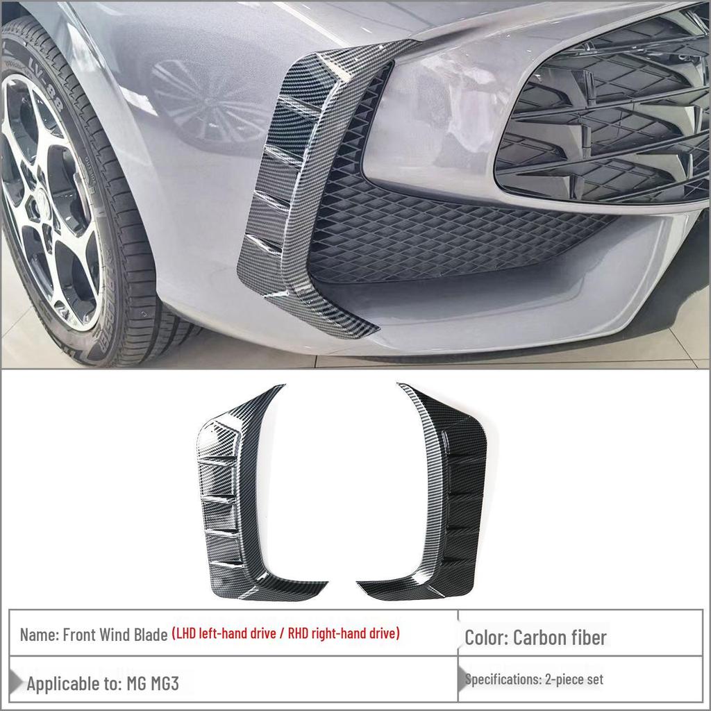 Compatible with 24 MG3 models: front windshield trim, bumper corner protectors, body kit, and exterior accessories.
