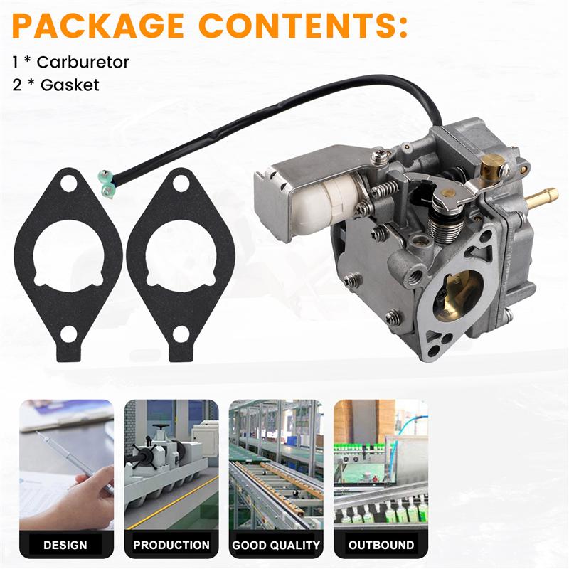 6AH-14301-00 Boat Outboard Carburetor For 4-Stroke 15HP 20HP F15 F20 Outboard Engine Motor 6AH-14301-01