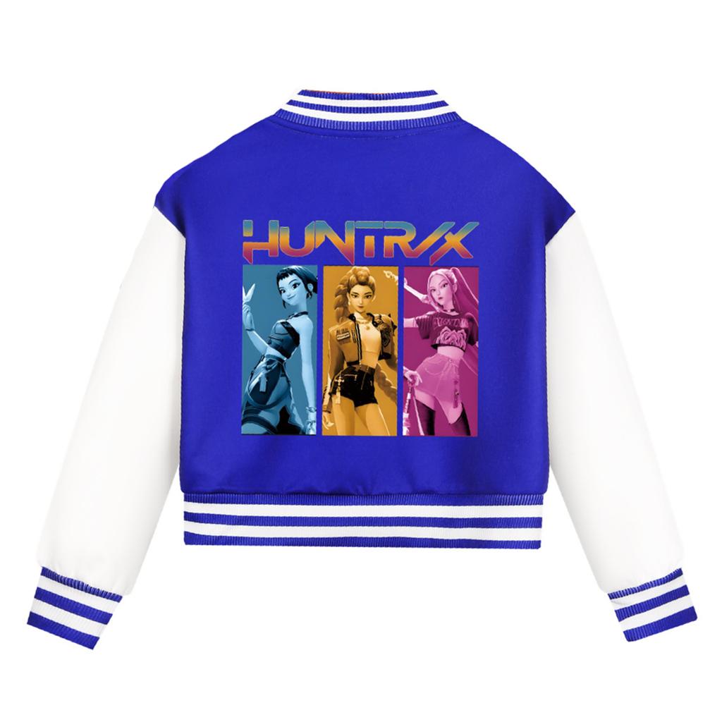 Mote for barn, avslappet langermet hettejakke med heks og gruppetrykk