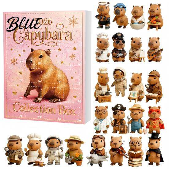 Themed Blind Box Countdown with Advent Calendars Christmas Capybara Set 2026 24 Days Novelty Gift