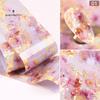 Marmo Macchiato Stelle Ornamenti Unghie Adesivo Nail Art Rosa Blu Foil Manicure Decalcomanie Trasferimento